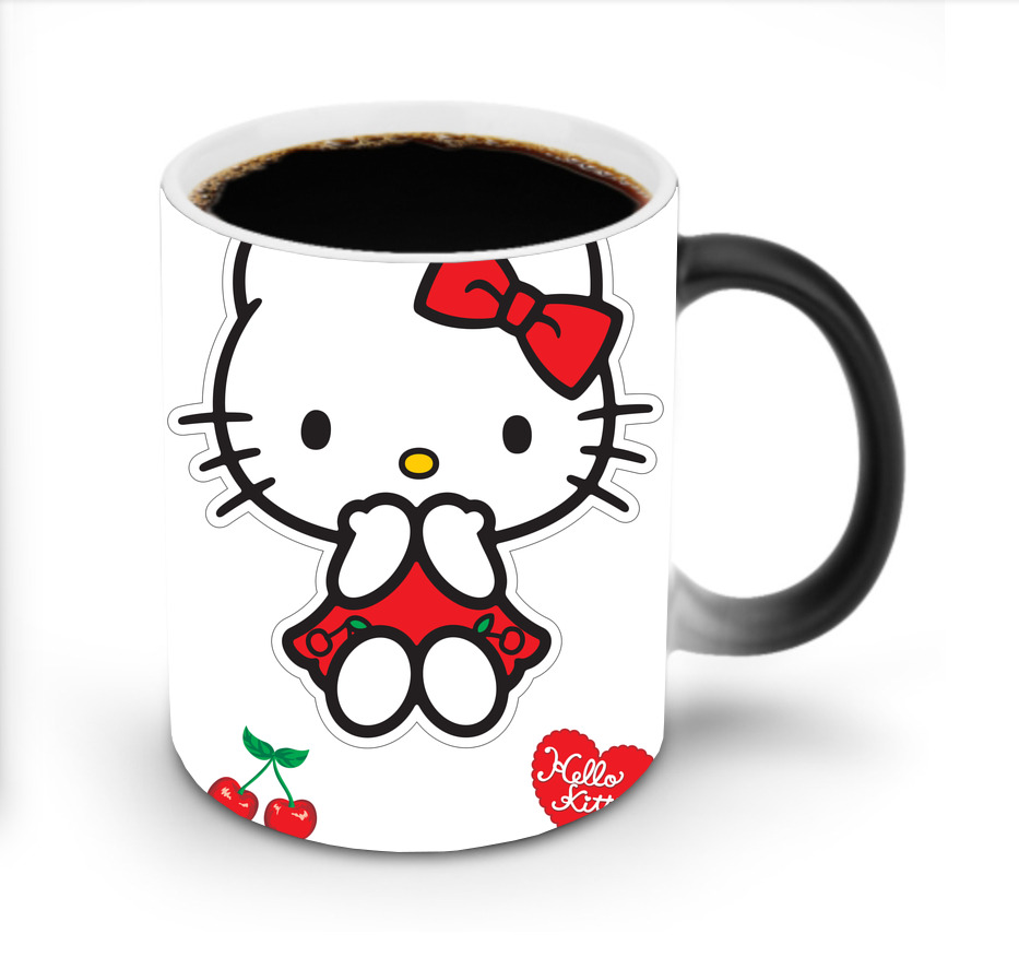 （画像用） Hello Kitty ハローキティ 温度変色マグカップ