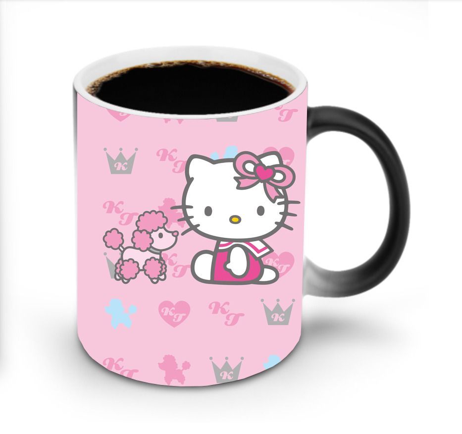 （画像用） Hello Kitty ハローキティ 温度変色マグカップ