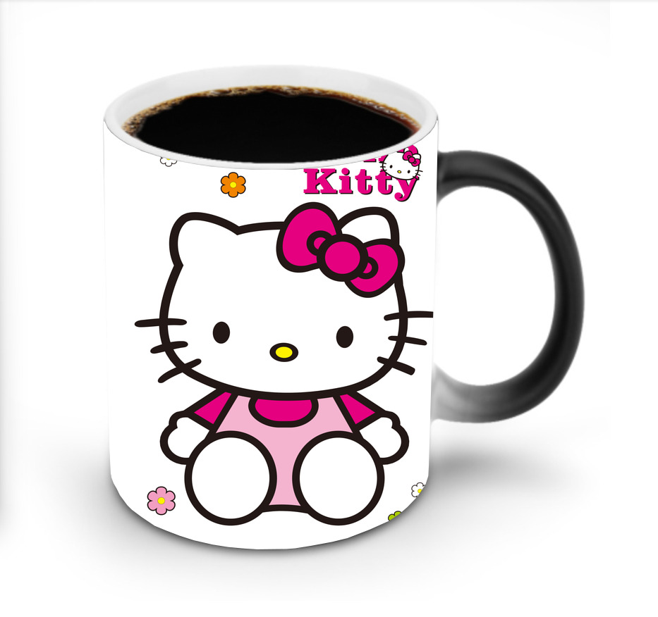 （画像用） Hello Kitty ハローキティ 温度変色マグカップ