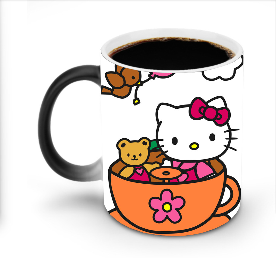（画像用） Hello Kitty ハローキティ 温度変色マグカップ
