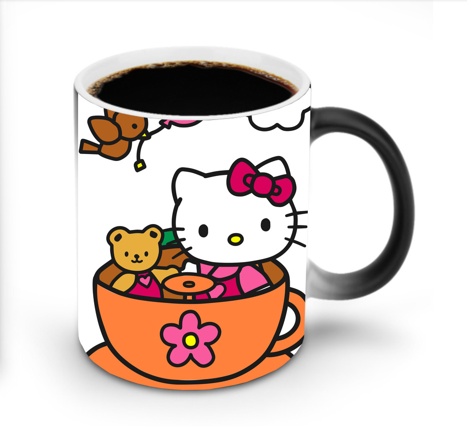 （画像用） Hello Kitty ハローキティ 温度変色マグカップ
