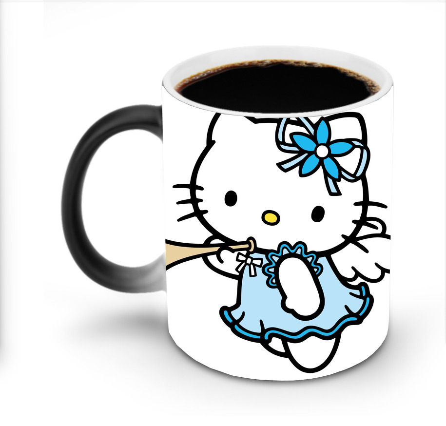 （画像用） Hello Kitty ハローキティ 温度変色マグカップ