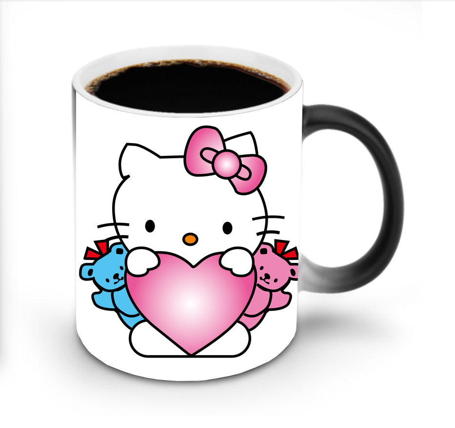 （画像用） Hello Kitty ハローキティ 温度変色マグカップ