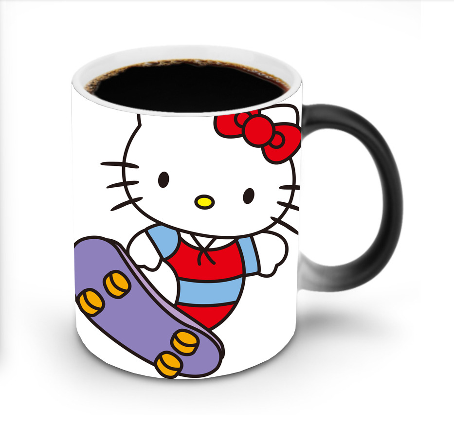 （画像用） Hello Kitty ハローキティ 温度変色マグカップ