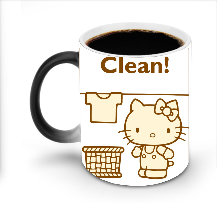 （画像用） Hello Kitty ハローキティ 温度変色マグカップ