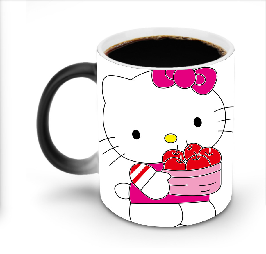 （画像用） Hello Kitty ハローキティ 温度変色マグカップ