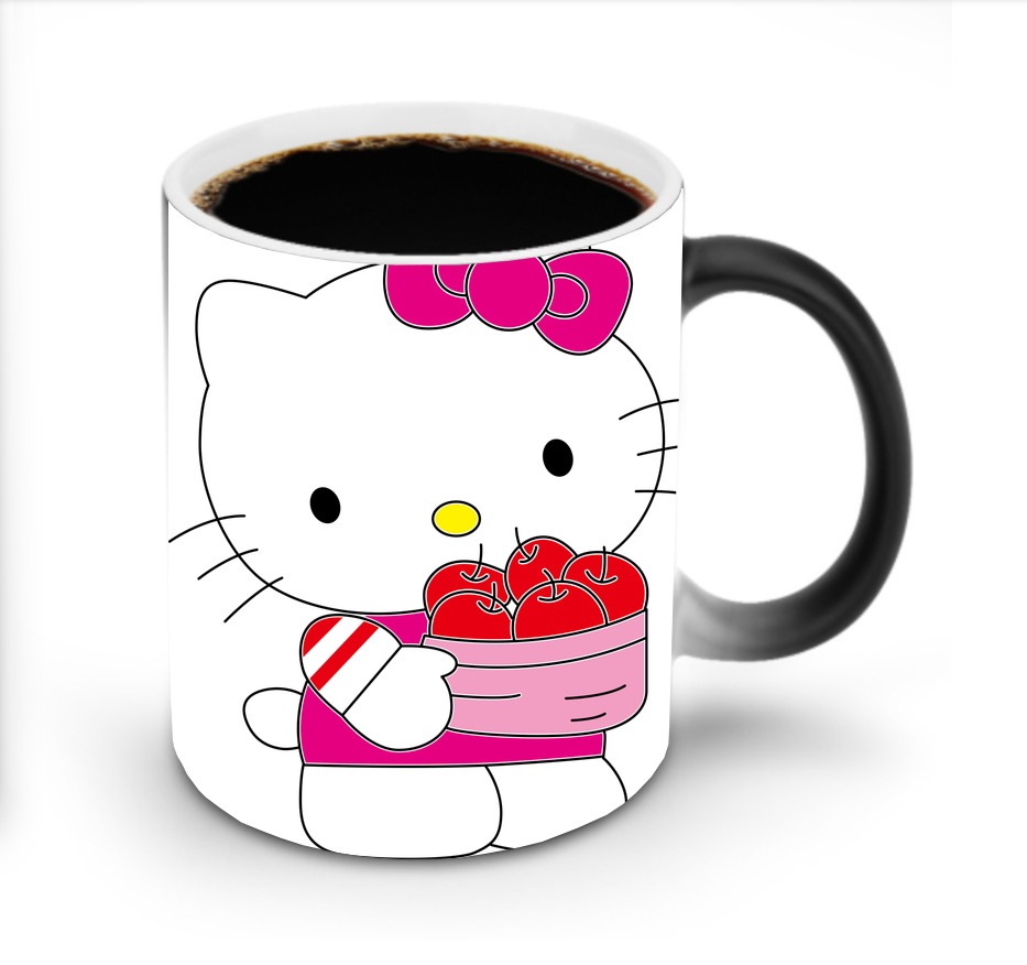 （画像用） Hello Kitty ハローキティ 温度変色マグカップ