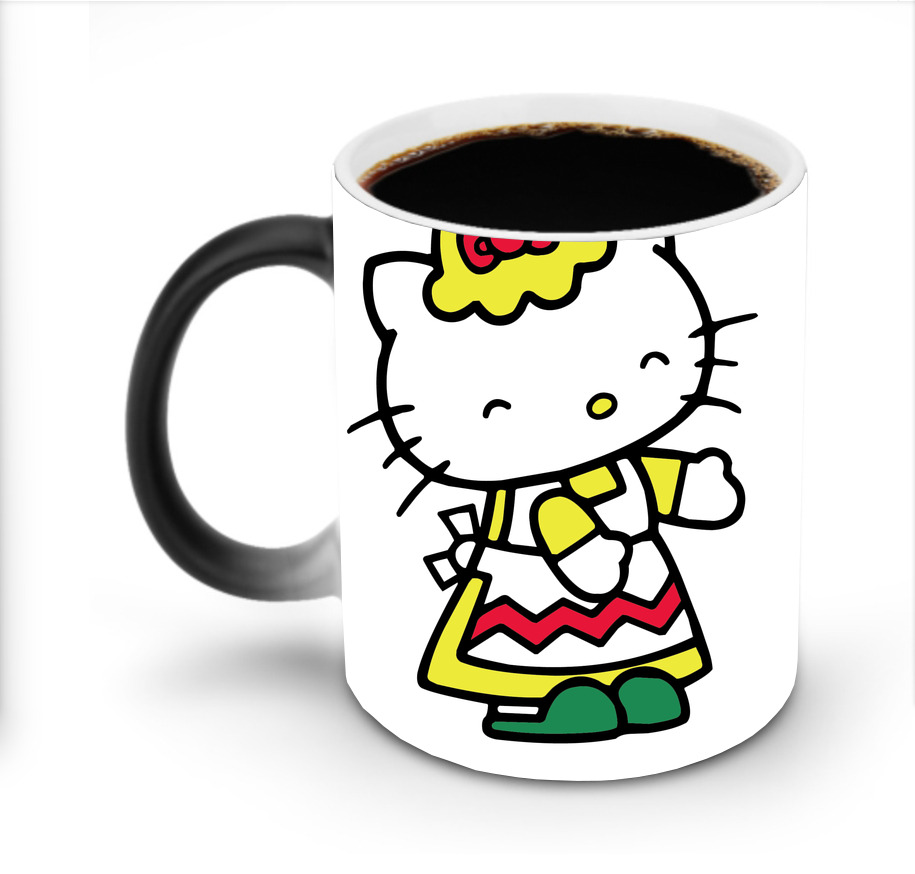 （画像用） Hello Kitty ハローキティ 温度変色マグカップ