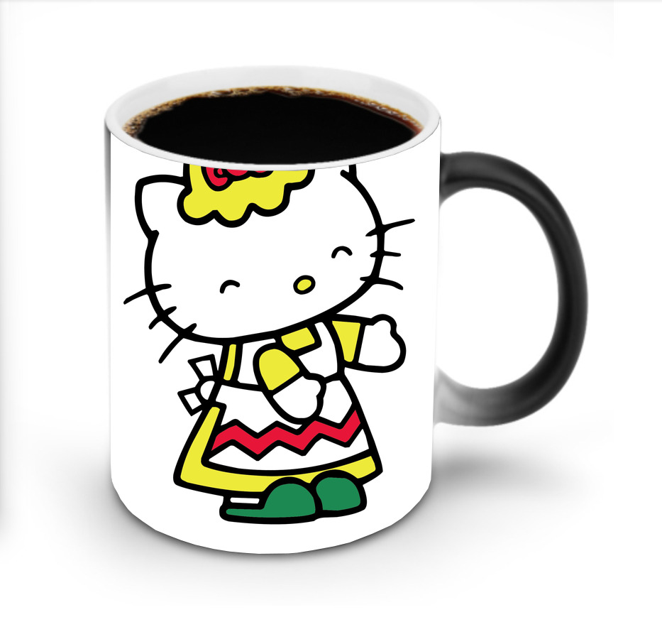 （画像用） Hello Kitty ハローキティ 温度変色マグカップ