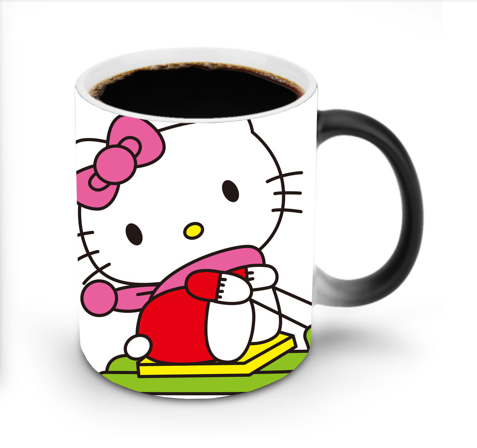 （画像用） Hello Kitty ハローキティ 温度変色マグカップ