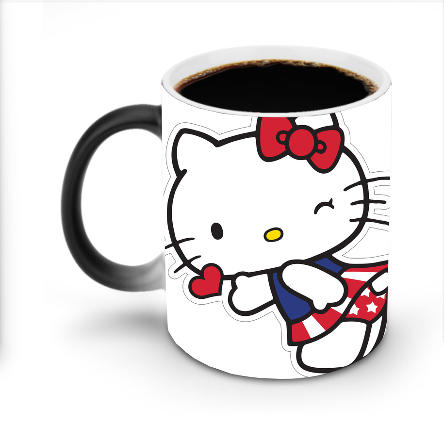 （画像用） Hello Kitty ハローキティ 温度変色マグカップ