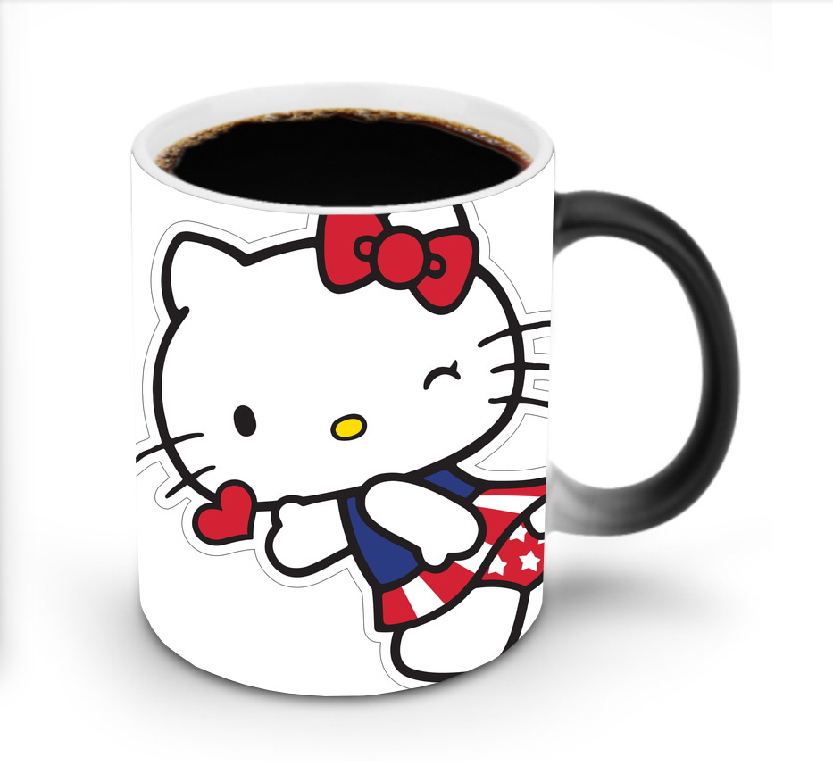 （画像用） Hello Kitty ハローキティ 温度変色マグカップ