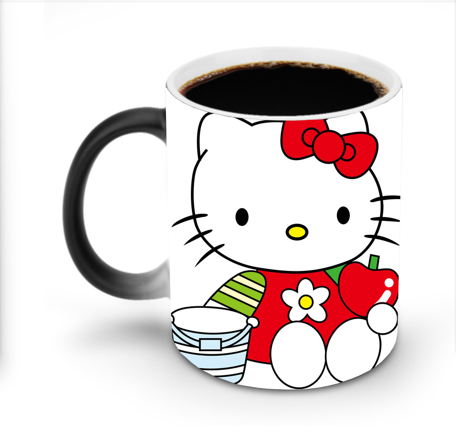 （画像用） Hello Kitty ハローキティ 温度変色マグカップ