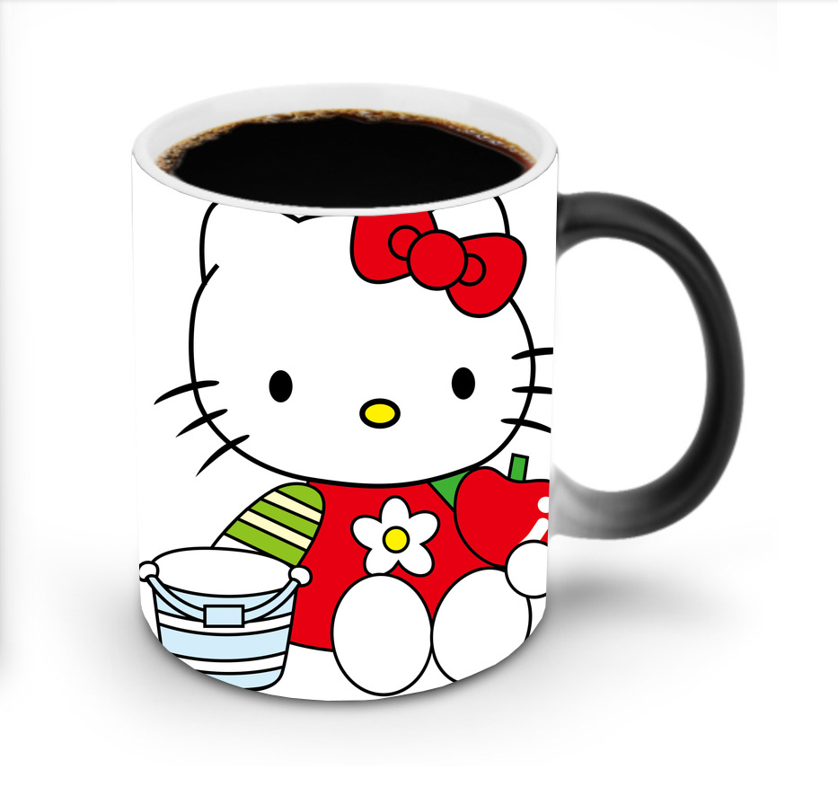 （画像用） Hello Kitty ハローキティ 温度変色マグカップ