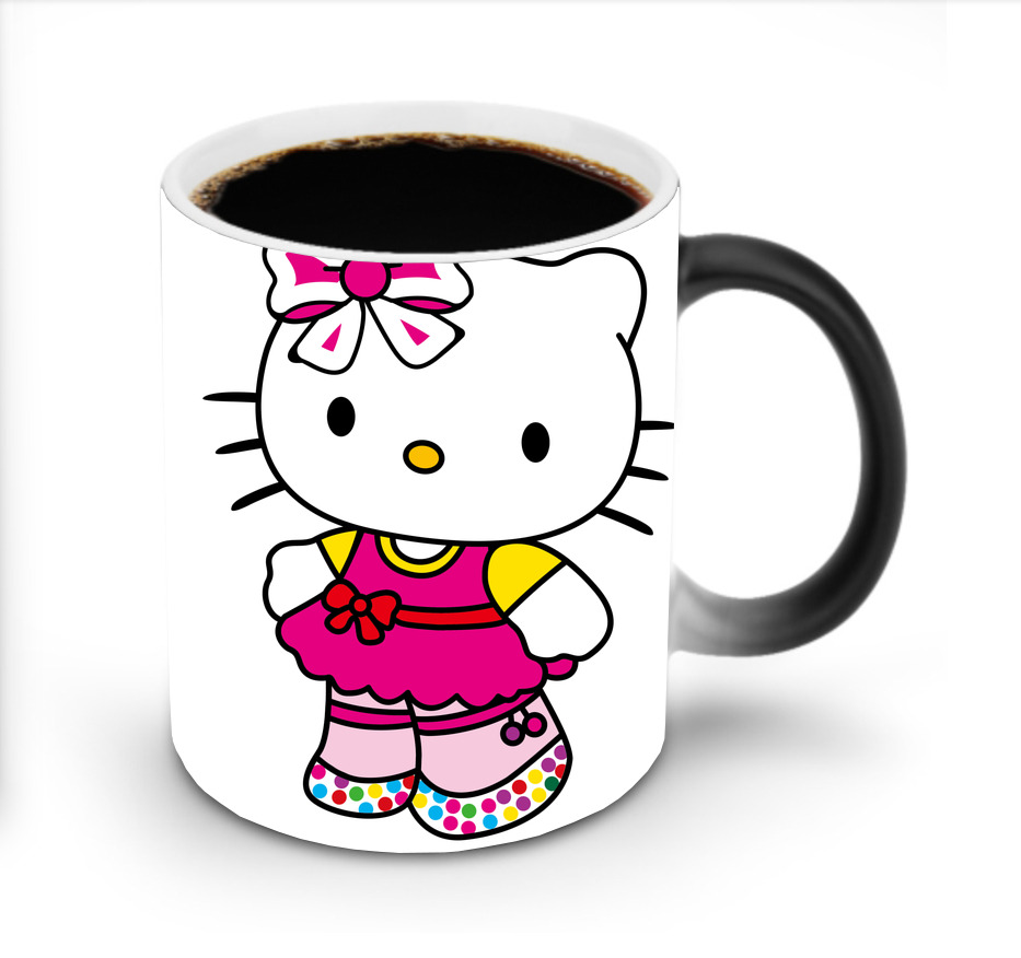 （画像用） Hello Kitty ハローキティ 温度変色マグカップ