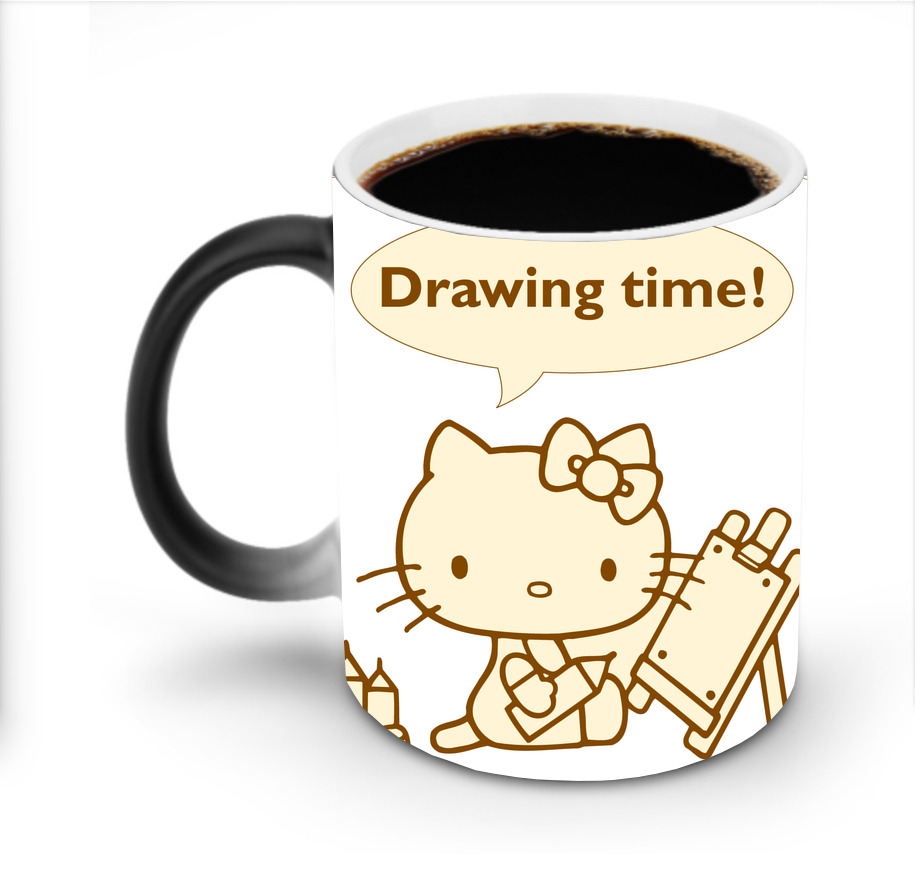 （画像用） Hello Kitty ハローキティ 温度変色マグカップ