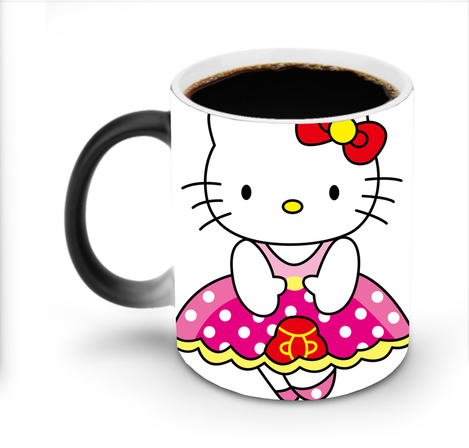 （画像用） Hello Kitty ハローキティ 温度変色マグカップ