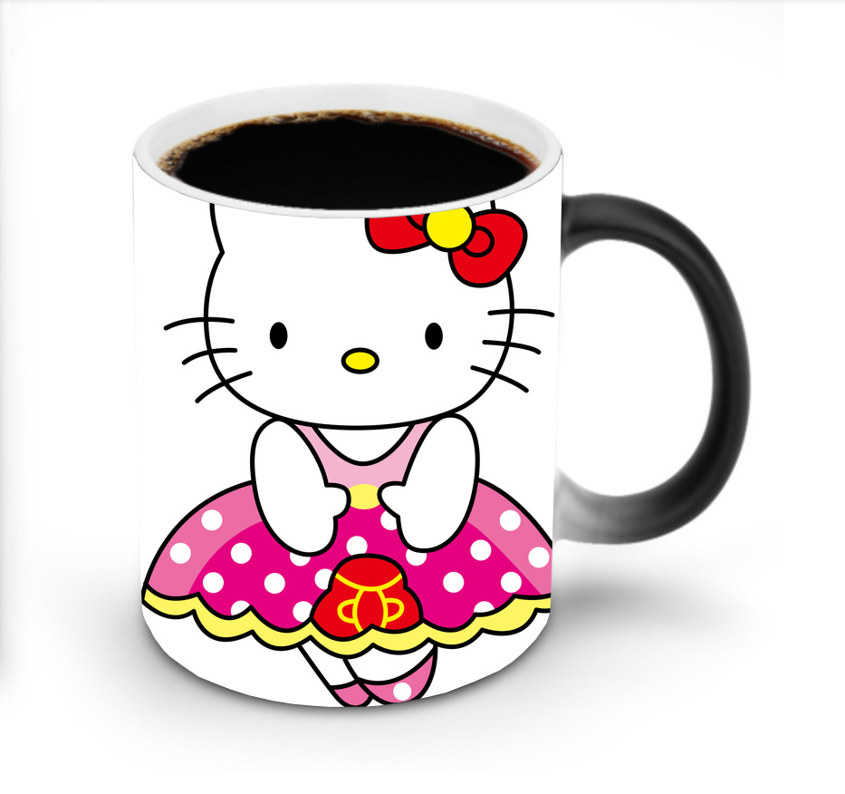 （画像用） Hello Kitty ハローキティ 温度変色マグカップ