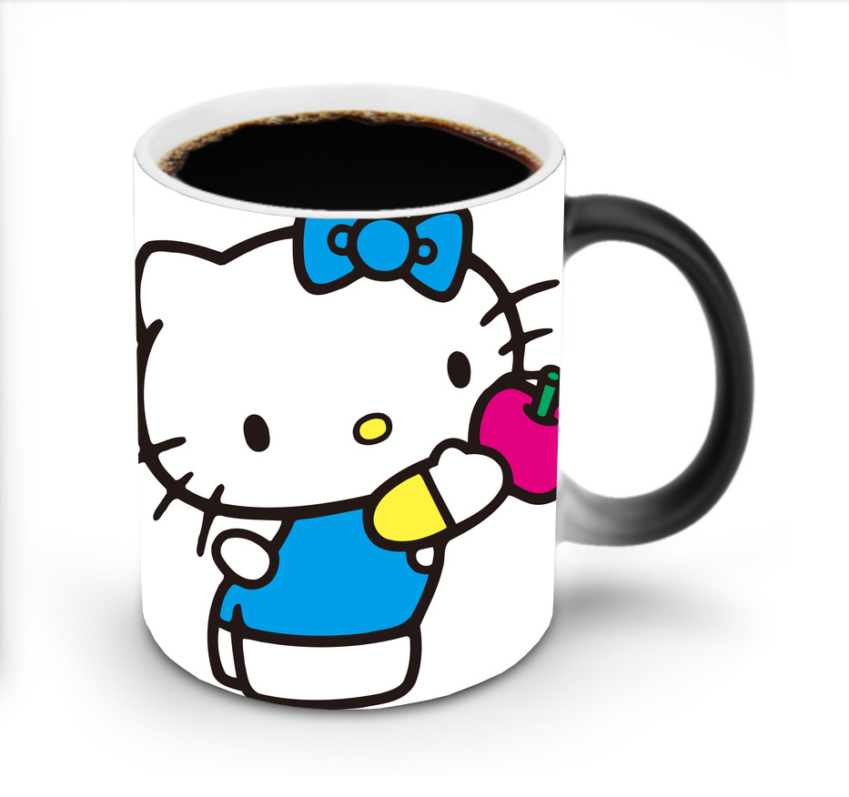 （画像用） Hello Kitty ハローキティ 温度変色マグカップ