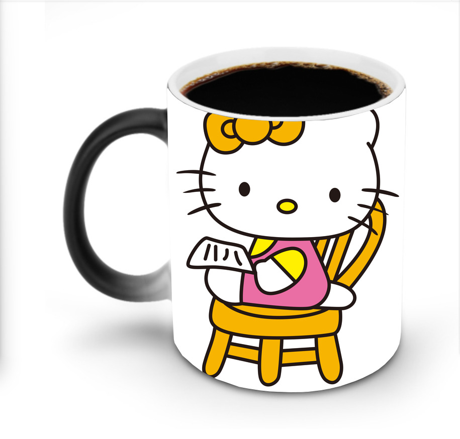（画像用） Hello Kitty ハローキティ 温度変色マグカップ