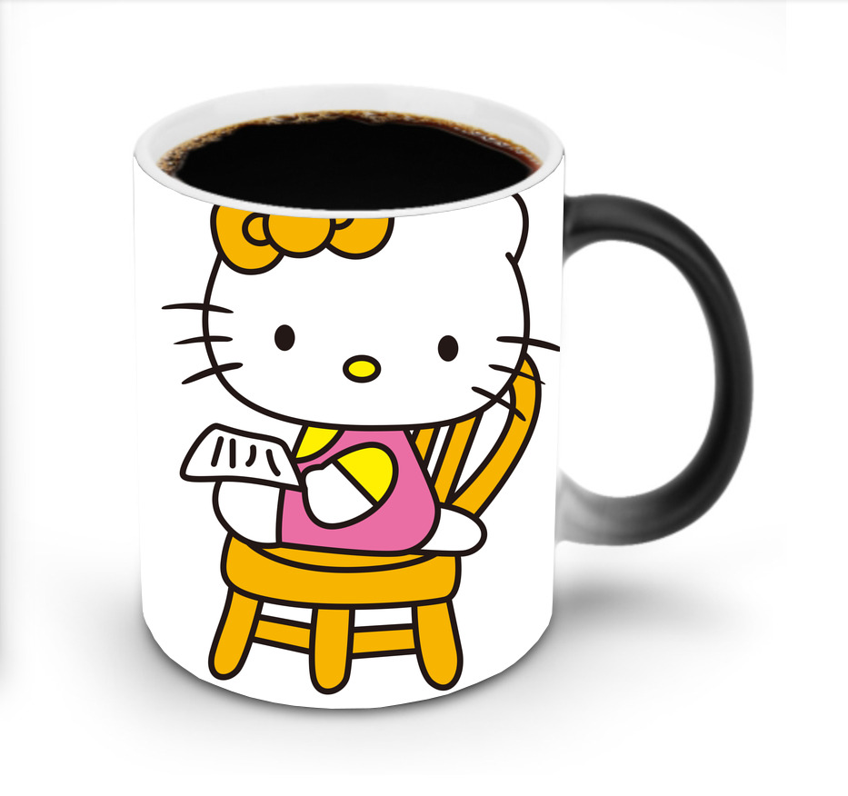 （画像用） Hello Kitty ハローキティ 温度変色マグカップ