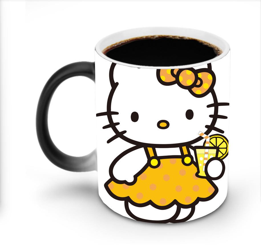 （画像用） Hello Kitty ハローキティ 温度変色マグカップ