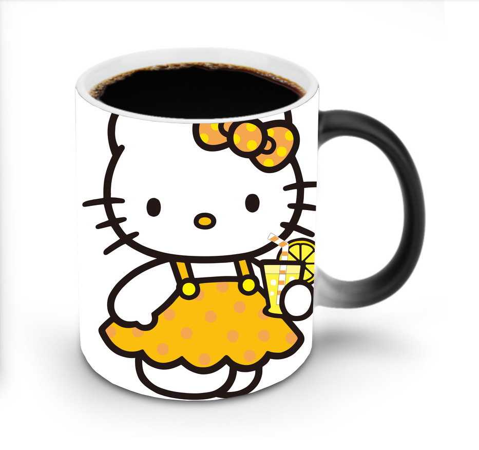 （画像用） Hello Kitty ハローキティ 温度変色マグカップ