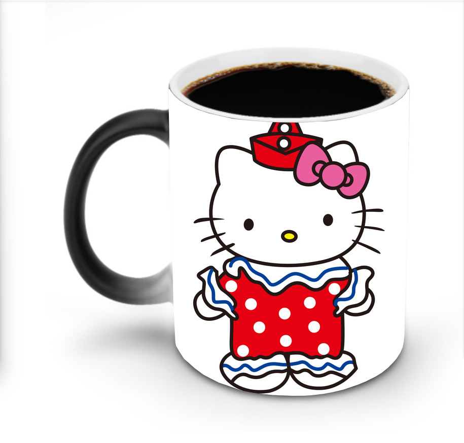 （画像用） Hello Kitty ハローキティ 温度変色マグカップ