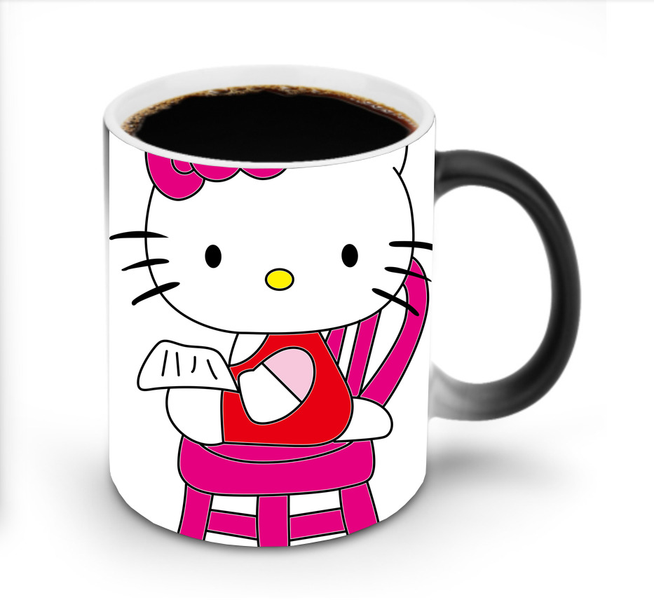 （画像用） Hello Kitty ハローキティ 温度変色マグカップ