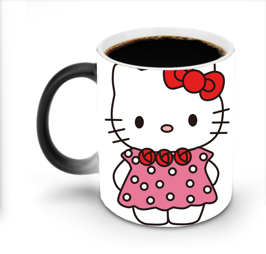 （画像用） Hello Kitty ハローキティ 温度変色マグカップ