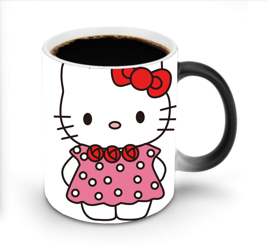 （画像用） Hello Kitty ハローキティ 温度変色マグカップ