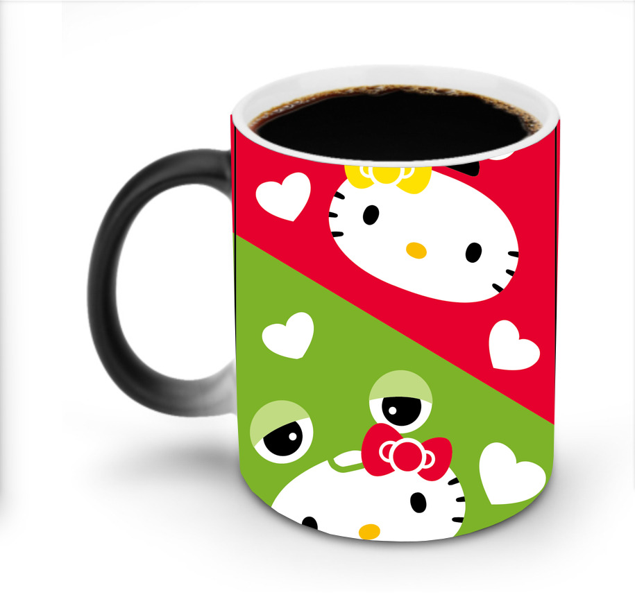 （画像用） Hello Kitty ハローキティ 温度変色マグカップ
