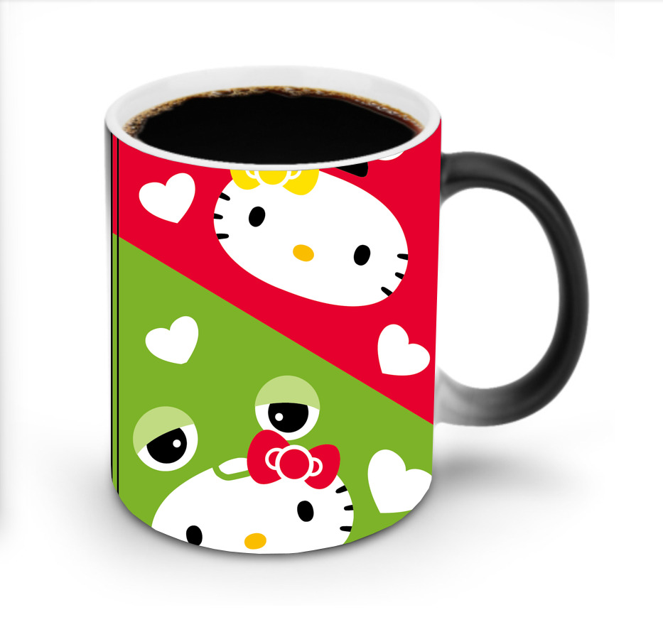 （画像用） Hello Kitty ハローキティ 温度変色マグカップ