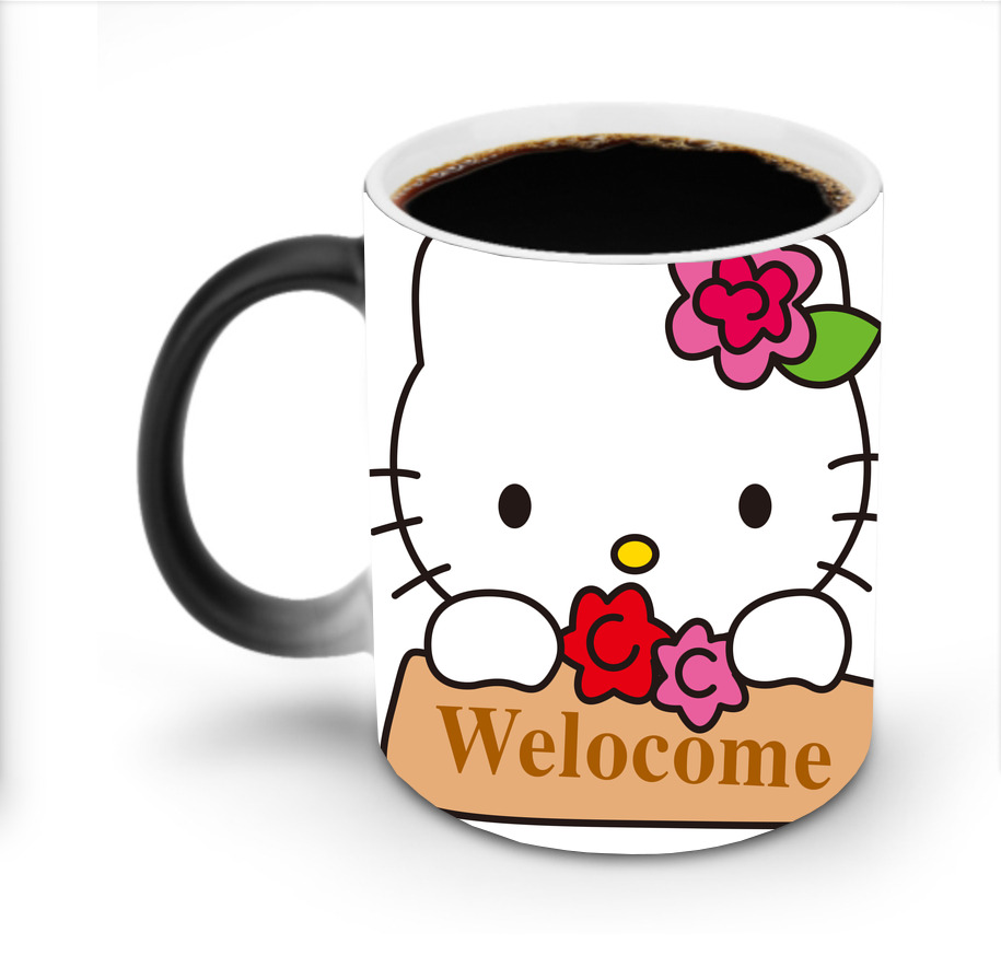 （画像用） Hello Kitty ハローキティ 温度変色マグカップ
