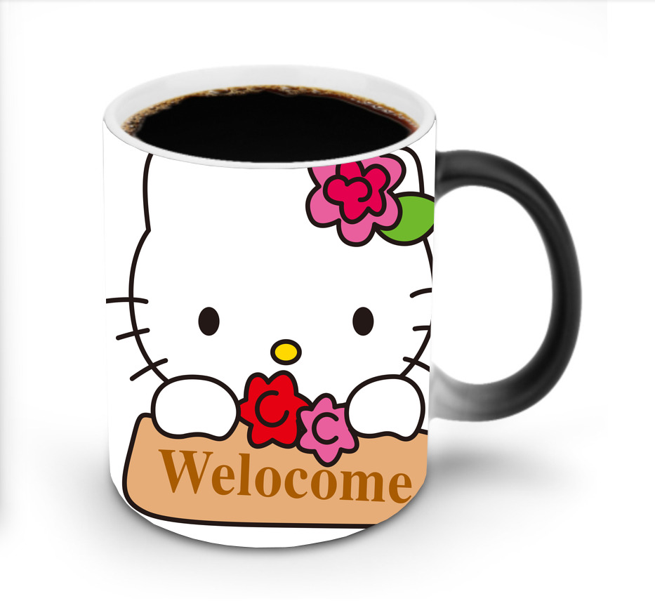 （画像用） Hello Kitty ハローキティ 温度変色マグカップ