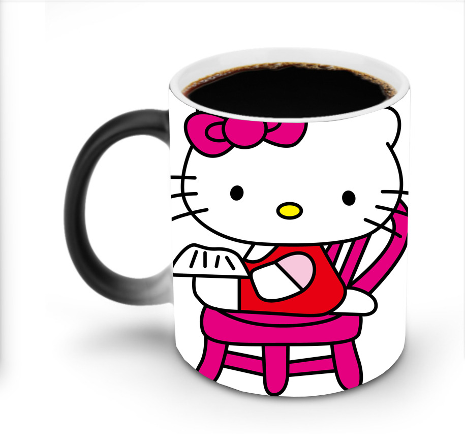 （画像用） Hello Kitty ハローキティ 温度変色マグカップ