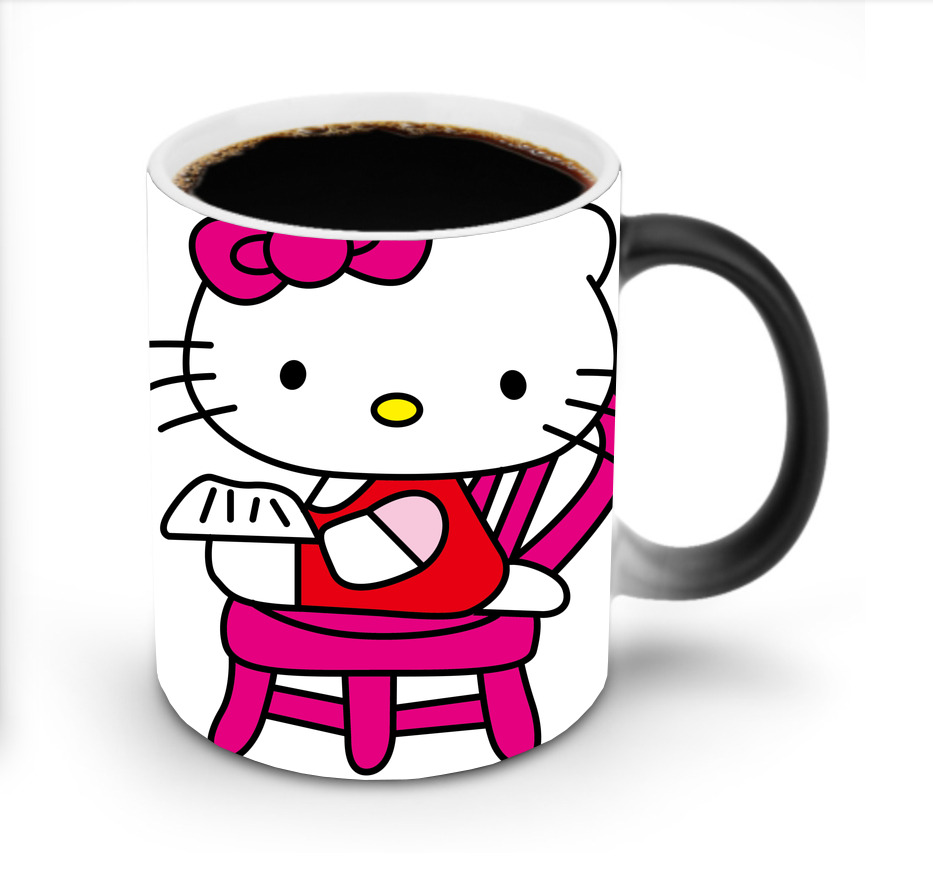 （画像用） Hello Kitty ハローキティ 温度変色マグカップ