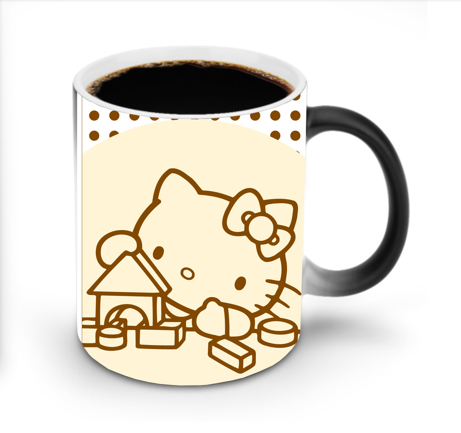 （画像用） Hello Kitty ハローキティ 温度変色マグカップ