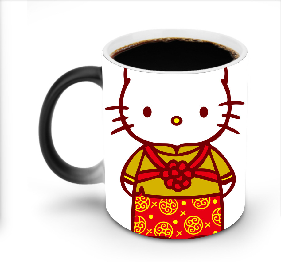 （画像用） Hello Kitty ハローキティ 温度変色マグカップ
