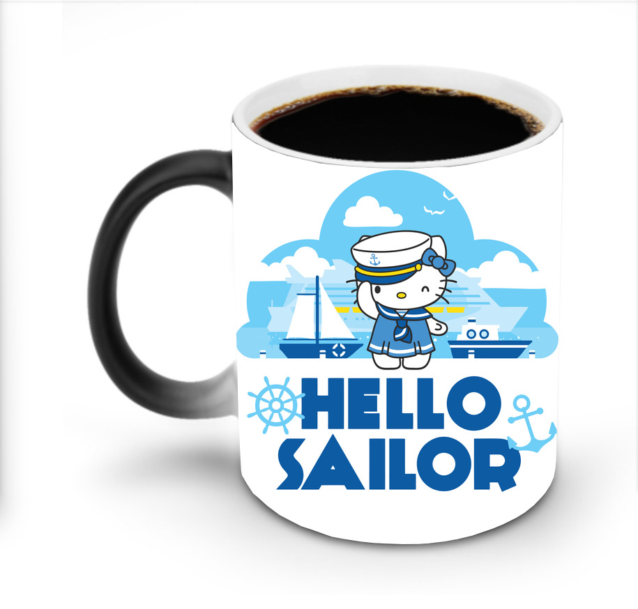 （画像用） Hello Kitty ハローキティ 温度変色マグカップ