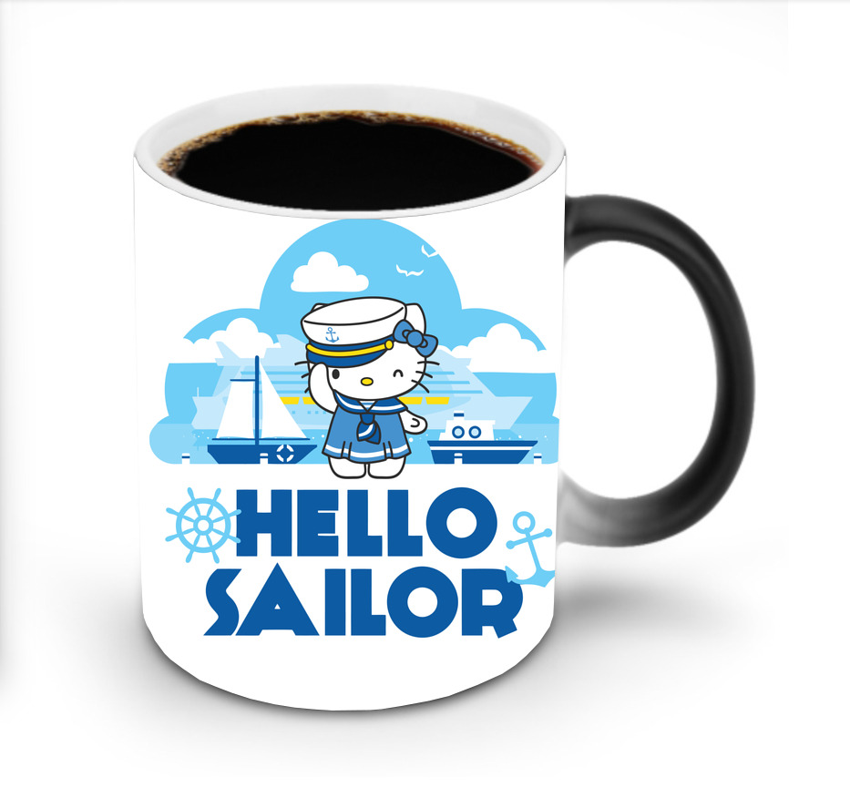 （画像用） Hello Kitty ハローキティ 温度変色マグカップ