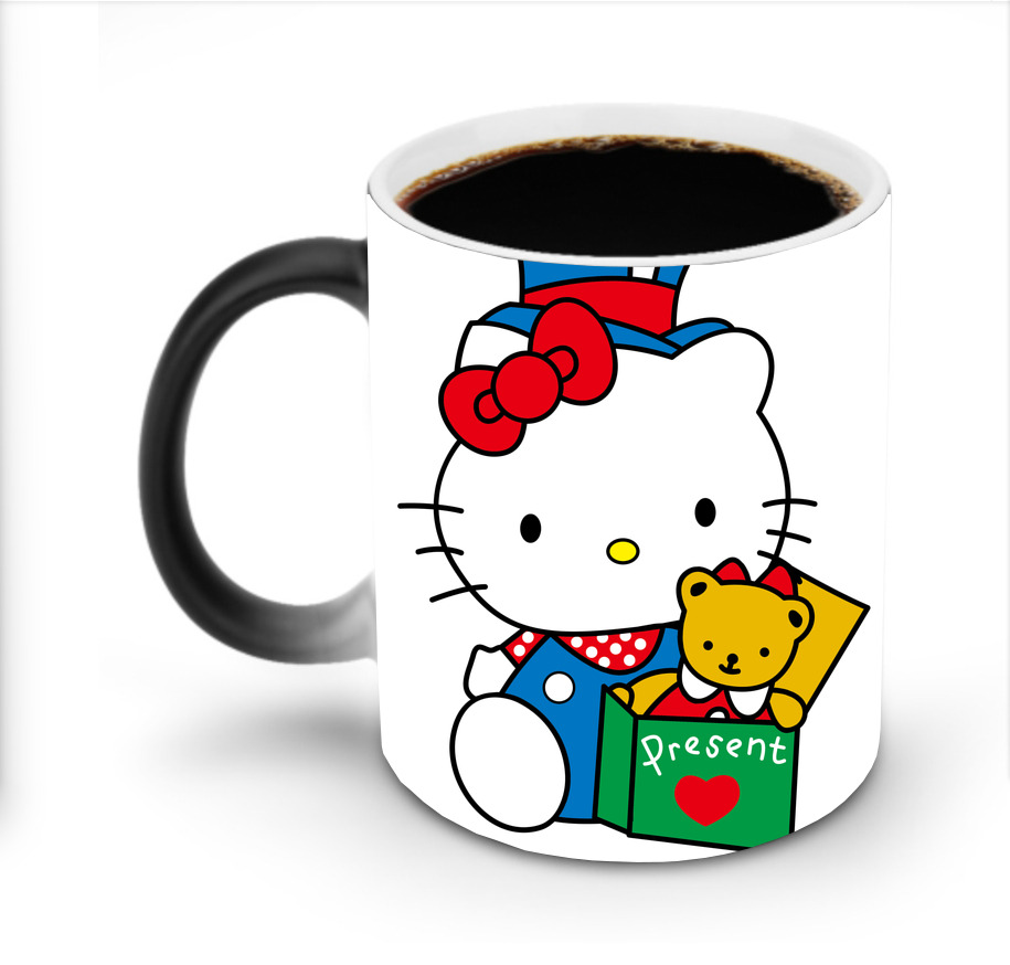 （画像用） Hello Kitty ハローキティ 温度変色マグカップ