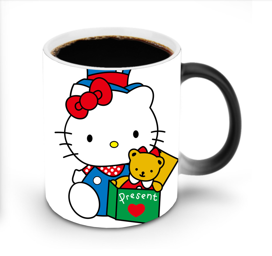 （画像用） Hello Kitty ハローキティ 温度変色マグカップ