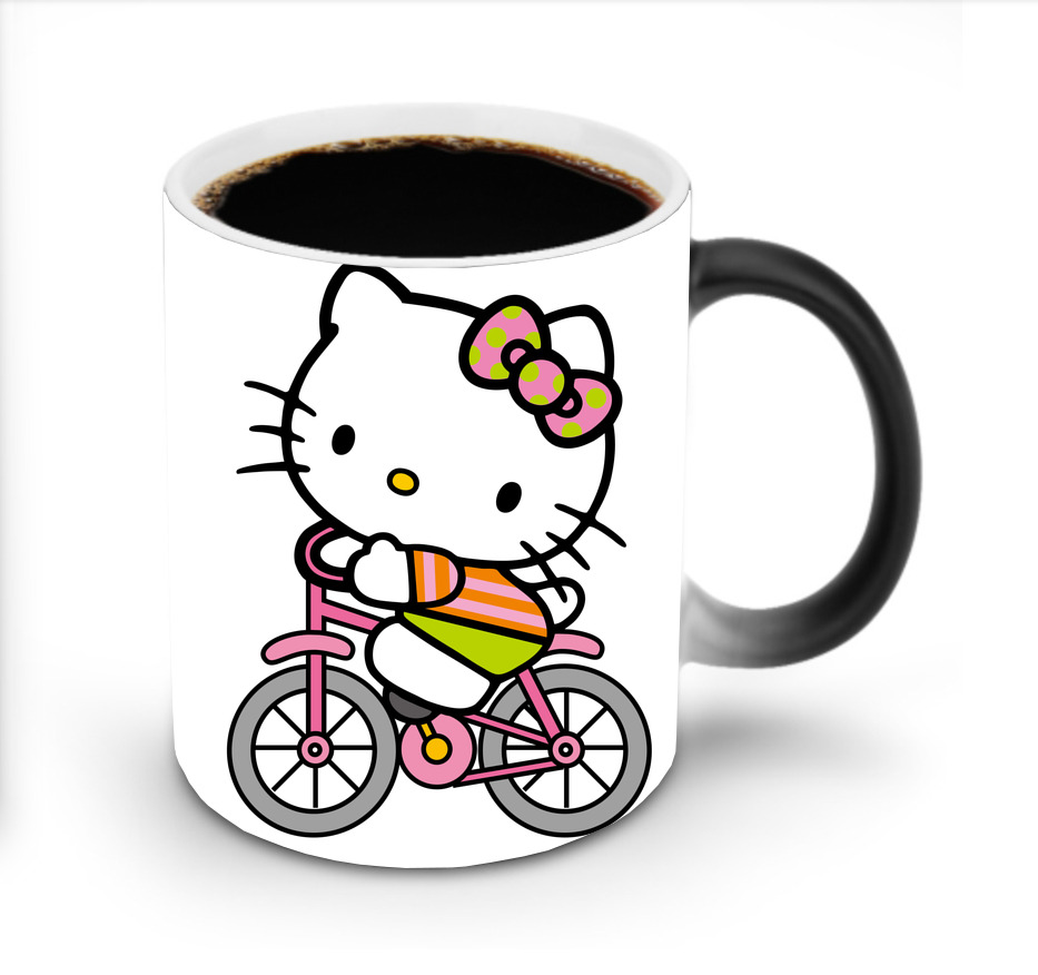 （画像用） Hello Kitty ハローキティ 温度変色マグカップ
