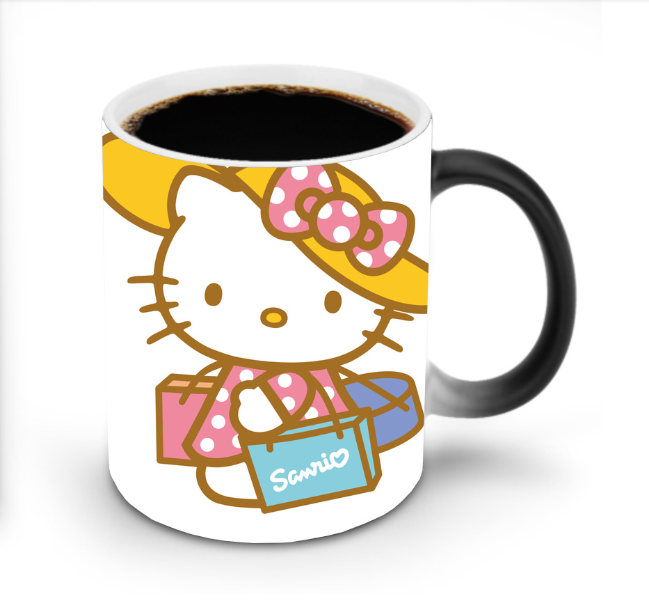 （画像用） Hello Kitty ハローキティ 温度変色マグカップ