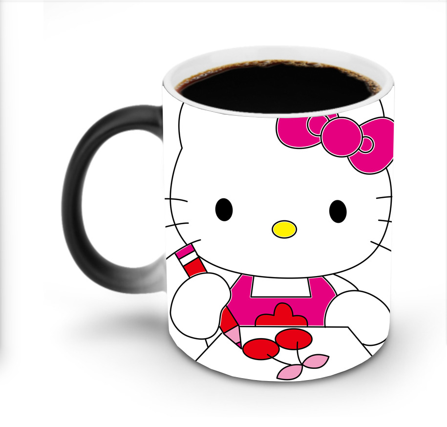 （画像用） Hello Kitty ハローキティ 温度変色マグカップ