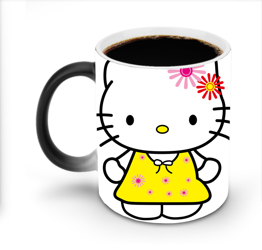 （画像用） Hello Kitty ハローキティ 温度変色マグカップ