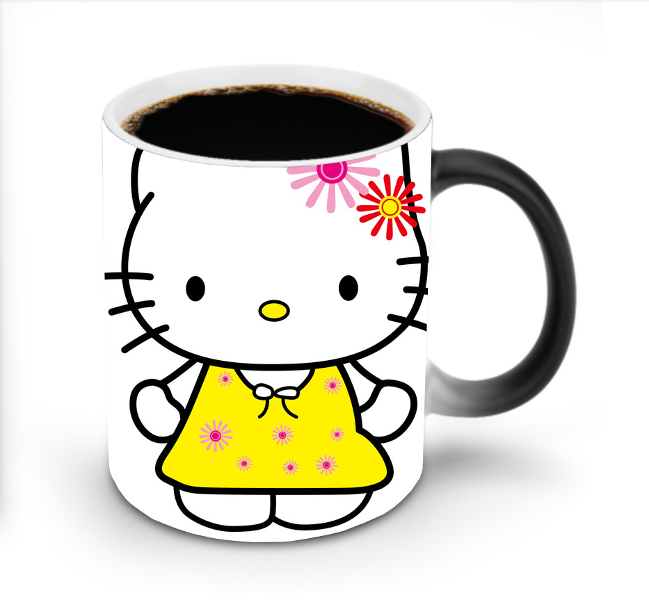 （画像用） Hello Kitty ハローキティ 温度変色マグカップ