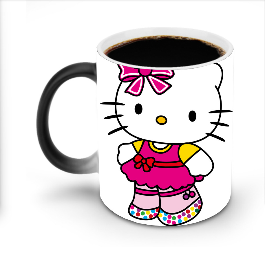 （画像用） Hello Kitty ハローキティ 温度変色マグカップ