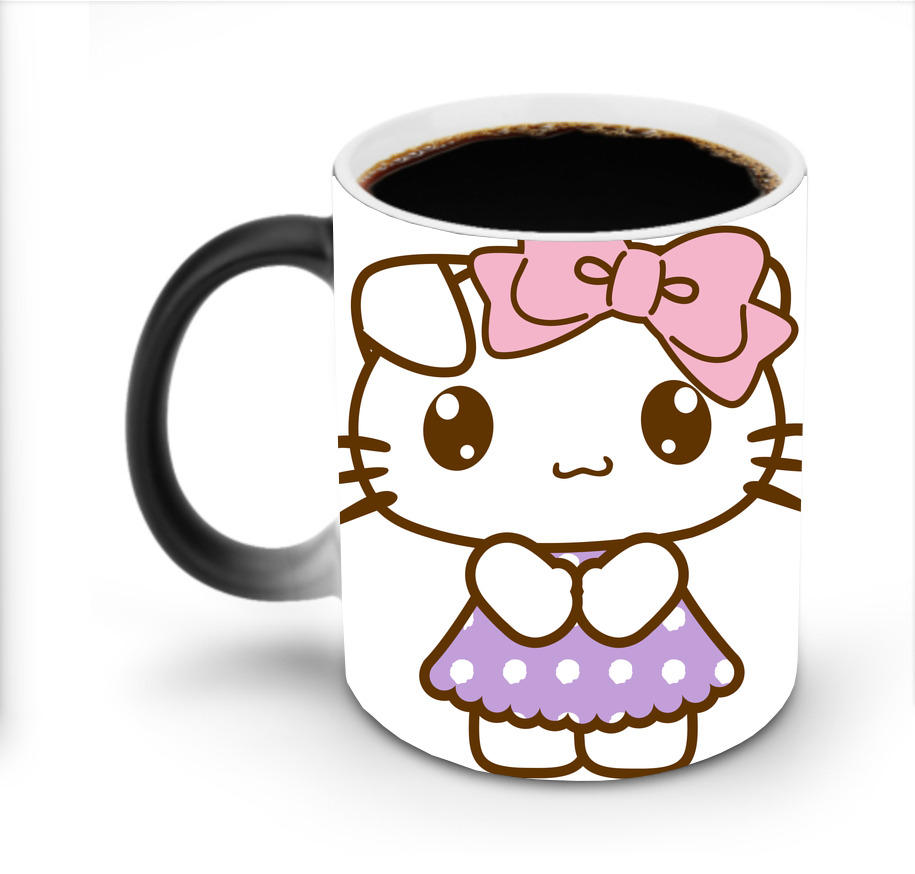（画像用） Hello Kitty ハローキティ 温度変色マグカップ